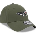 cappelli-curva-verde-cinghia-regolabile-9forty-dei-silvestre-looney-tunes-di-new-era