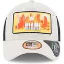 cappelli-curva-beige-snapback-a-frame-repreve-license-plate-dei-miami-di-new-era
