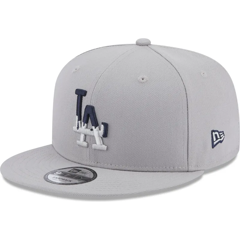 cappelli-piatta-grigio-snapback-9fifty-team-drip-dei-los-angeles-dodgers-mlb-di-new-era