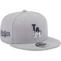cappello-piatto-grigio-snapback-9fifty-team-drip-dei-los-angeles-dodgers-mlb-di-new-era