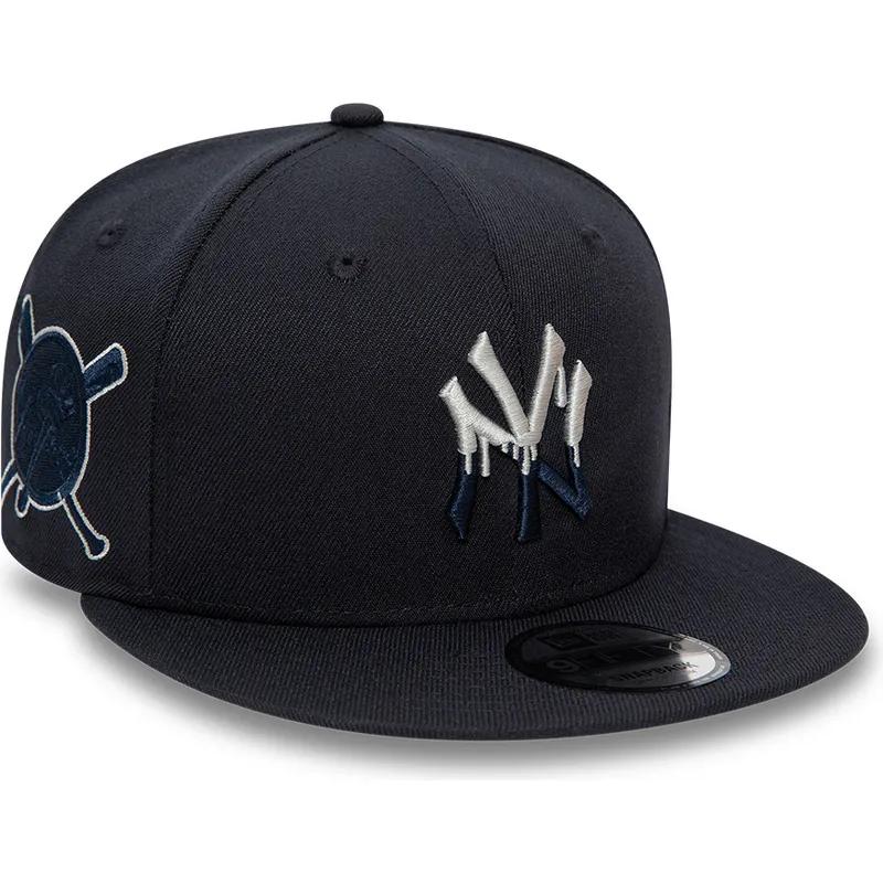 cappelli-piatta-blu-marino-snapback-9fifty-team-drip-dei-new-york-yankees-mlb-di-new-era