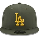 cappelli-piatta-verde-snapback-9fifty-side-patch-dei-los-angeles-dodgers-mlb-di-new-era