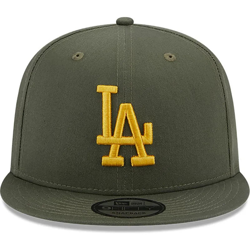 cappelli-piatta-verde-snapback-9fifty-side-patch-dei-los-angeles-dodgers-mlb-di-new-era