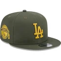 cappelli-piatta-verde-snapback-9fifty-side-patch-dei-los-angeles-dodgers-mlb-di-new-era