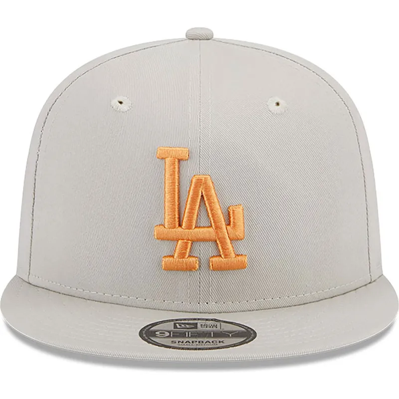 cappelli-piatta-beige-snapback-9fifty-side-patch-dei-los-angeles-dodgers-mlb-di-new-era