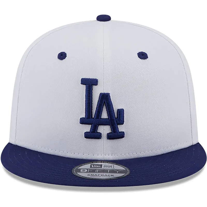 cappelli-piatta-blu-snapback-9fifty-white-crown-patch-dei-los-angeles-dodgers-mlb-di-new-era