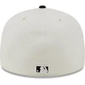 cappello-piatto-bianco-e-nero-aderente-59fifty-championships-dei-new-york-yankees-mlb-di-new-era