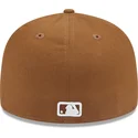 cappelli-piatta-marrone-regolato-59fifty-team-outline-dei-los-angeles-dodgers-mlb-di-new-era