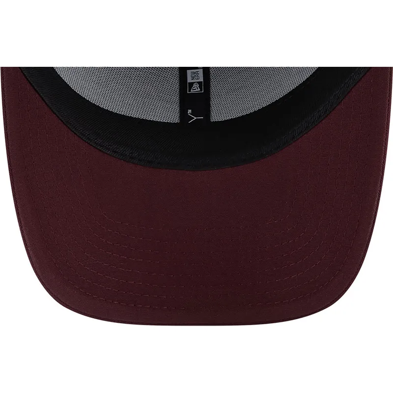 cappelli-curva-rosso-cinghia-regolabile-granate-granate-9forty-repreve-dei-new-york-yankees-mlb-di-new-era