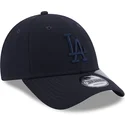 cappelli-curva-blu-marino-cinghia-regolabile-9forty-repreve-dei-los-angeles-dodgers-mlb-di-new-era