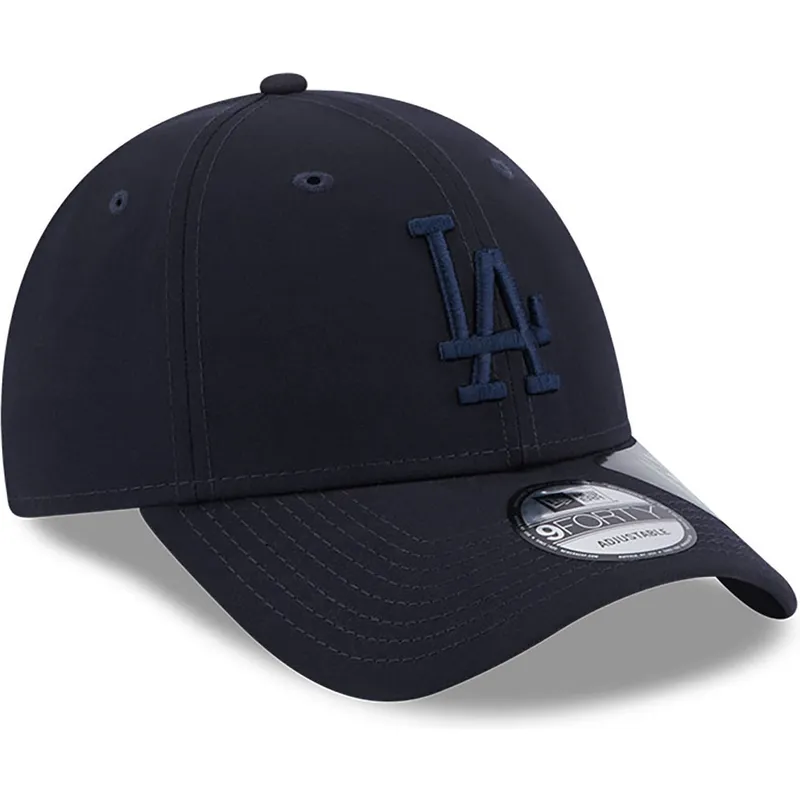 cappelli-curva-blu-marino-cinghia-regolabile-9forty-repreve-dei-los-angeles-dodgers-mlb-di-new-era