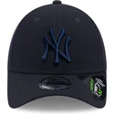 cappelli-curva-blu-marino-cinghia-regolabile-9forty-repreve-dei-new-york-yankees-mlb-di-new-era