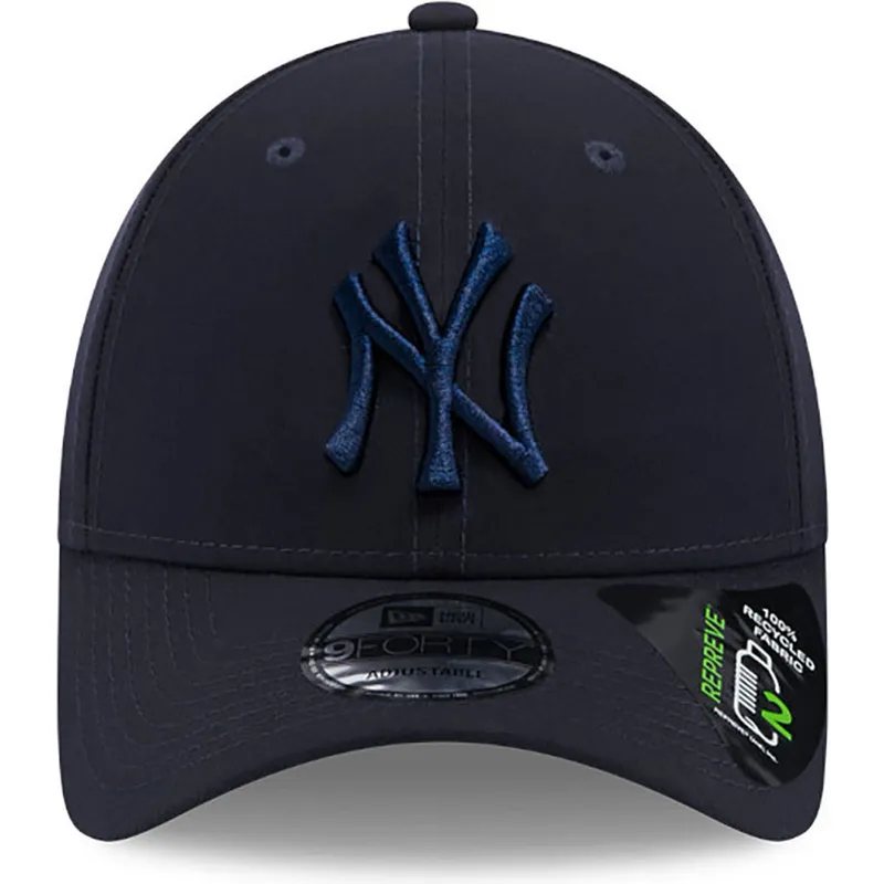cappelli-curva-blu-marino-cinghia-regolabile-9forty-repreve-dei-new-york-yankees-mlb-di-new-era