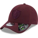 cappelli-curva-rosso-cinghia-regolabile-granate-granate-9forty-repreve-dei-las-vegas-raiders-nfl-di-new-era