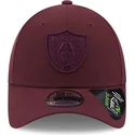 cappelli-curva-rosso-cinghia-regolabile-granate-granate-9forty-repreve-dei-las-vegas-raiders-nfl-di-new-era