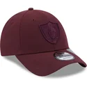 cappelli-curva-rosso-cinghia-regolabile-granate-granate-9forty-repreve-dei-las-vegas-raiders-nfl-di-new-era