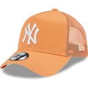 cappelli-curva-arancia-snapback-a-frame-league-essential-dei-new-york-yankees-mlb-di-new-era