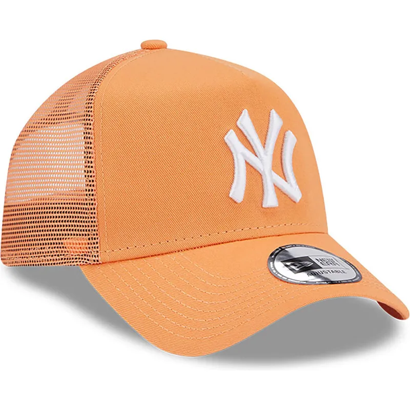 cappelli-curva-arancia-snapback-a-frame-league-essential-dei-new-york-yankees-mlb-di-new-era