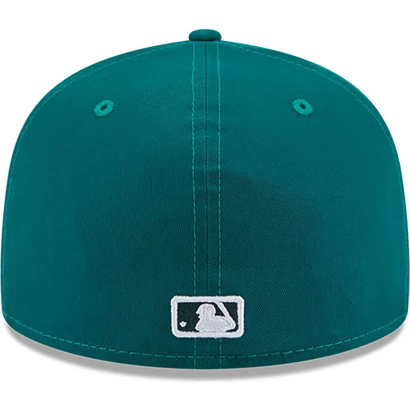 cappelli-piatta-verde-regolato-59fifty-league-essential-dei-new-york-yankees-mlb-di-new-era