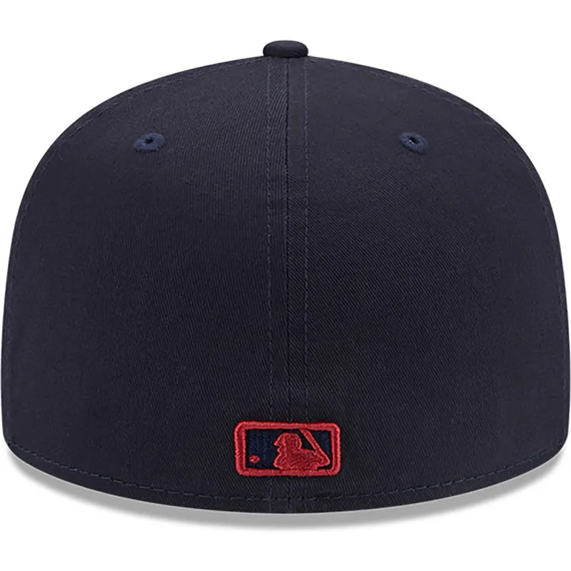 cappelli-piatta-blu-marino-regolato-59fifty-league-essential-dei-new-york-yankees-mlb-di-new-era