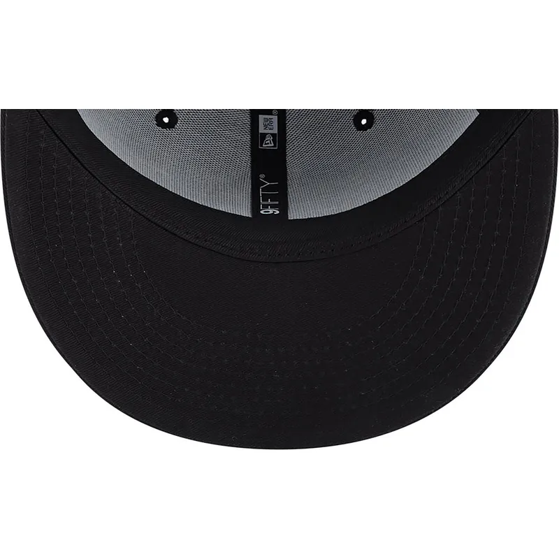 cappelli-piatta-nero-snapback-marron-9fifty-league-essential-dei-new-york-yankees-mlb-di-new-era