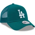 cappelli-curva-verde-snapback-a-frame-league-essential-dei-los-angeles-dodgers-mlb-di-new-era