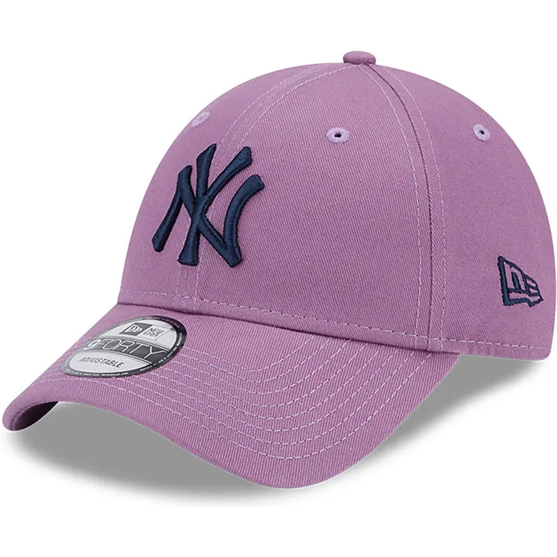 cappelli-curva-viola-cinghia-regolabile-9forty-league-essential-dei-new-york-yankees-mlb-di-new-era