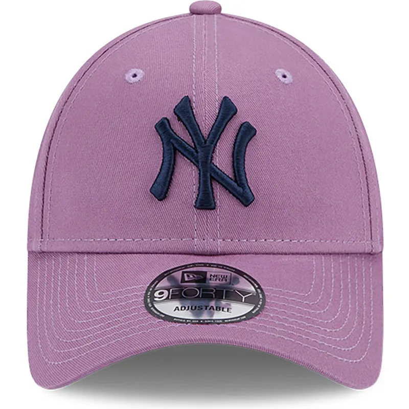 cappelli-curva-viola-cinghia-regolabile-9forty-league-essential-dei-new-york-yankees-mlb-di-new-era