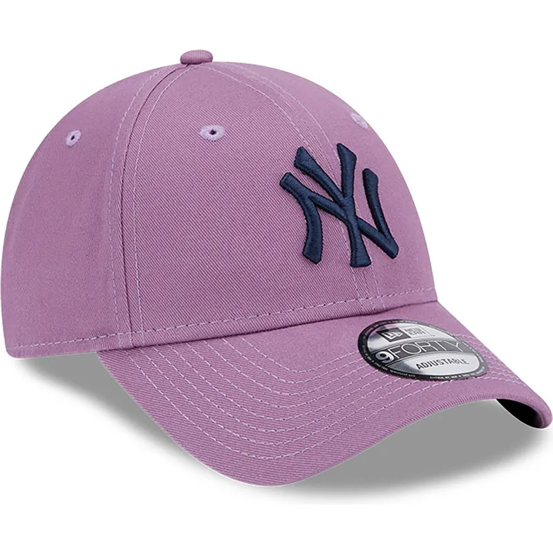 cappelli-curva-viola-cinghia-regolabile-9forty-league-essential-dei-new-york-yankees-mlb-di-new-era