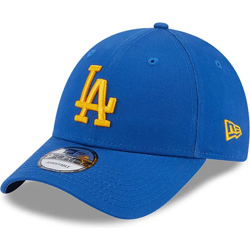 cappelli-curva-blu-cinghia-regolabile-9forty-league-essential-dei-los-angeles-dodgers-mlb-di-new-era