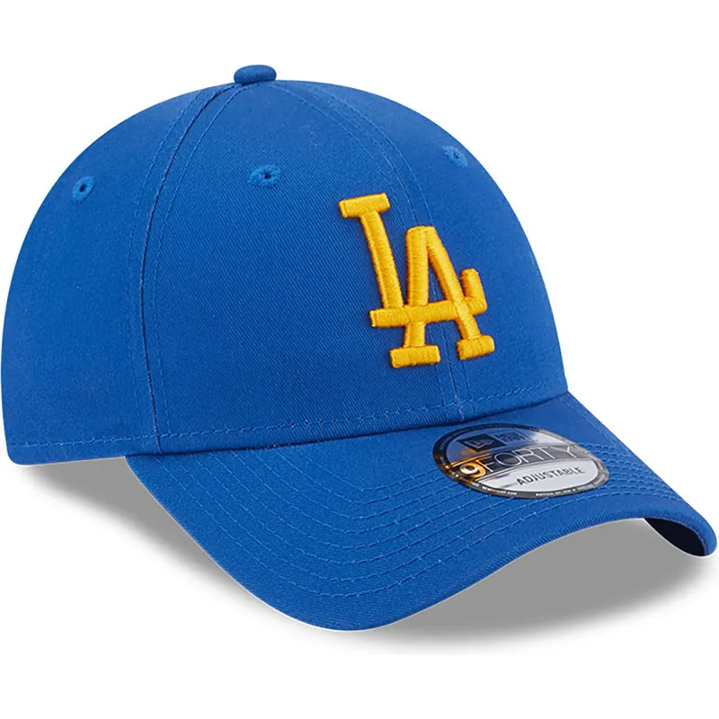 cappelli-curva-blu-cinghia-regolabile-9forty-league-essential-dei-los-angeles-dodgers-mlb-di-new-era