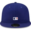 cappello-piatto-blu-aderente-59fifty-reverse-logo-dei-los-angeles-dodgers-mlb-di-new-era