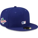 cappello-piatto-blu-aderente-59fifty-reverse-logo-dei-los-angeles-dodgers-mlb-di-new-era