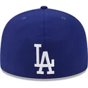 cappello-piatto-blu-aderente-59fifty-reverse-logo-dei-los-angeles-dodgers-mlb-di-new-era
