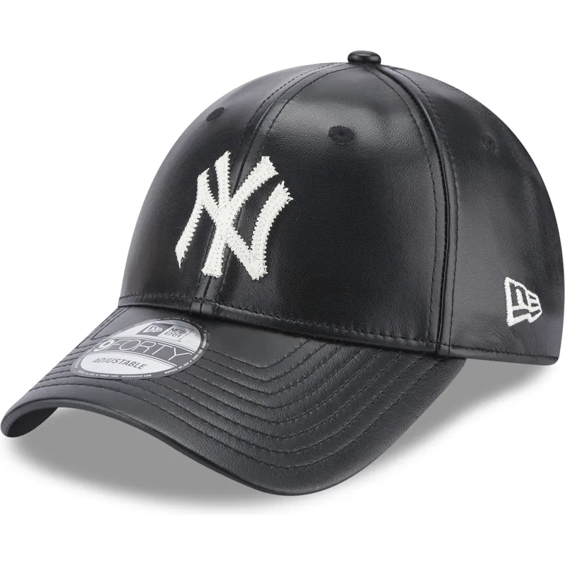 cappelli-curva-nero-cinghia-regolabile-9forty-leather-dei-new-york-yankees-mlb-di-new-era cappelli-curva-nero-cinghia-regolabile-9forty-leather-dei-new-york-yankees-mlb-di-new-era