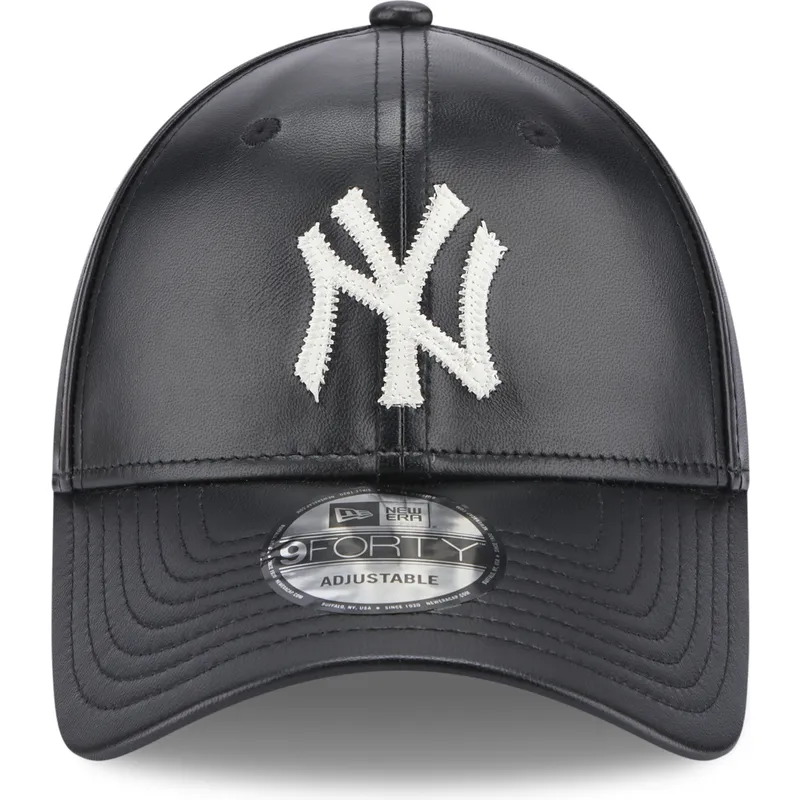 cappelli-curva-nero-cinghia-regolabile-9forty-leather-dei-new-york-yankees-mlb-di-new-era cappelli-curva-nero-cinghia-regolabile-9forty-leather-dei-new-york-yankees-mlb-di-new-era