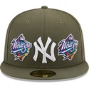 berretto-piatto-verde-aderente-59fifty-world-series-dei-new-york-yankees-mlb-di-new-era