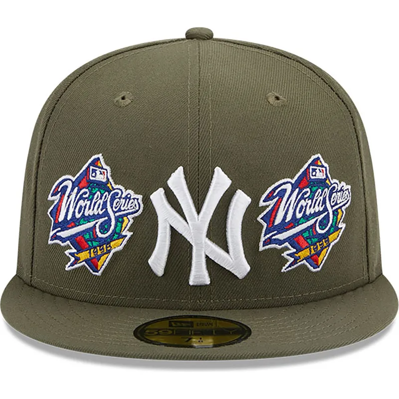 cappelli-piatta-verde-regolato-59fifty-world-series-dei-new-york-yankees-mlb-di-new-era