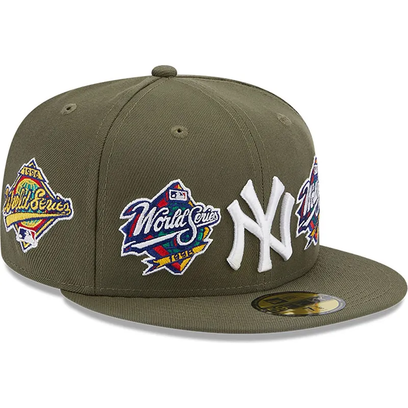 cappelli-piatta-verde-regolato-59fifty-world-series-dei-new-york-yankees-mlb-di-new-era