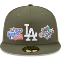 berretto-piatto-verde-regolabile-59fifty-world-series-los-angeles-dodgers-mlb-di-new-era