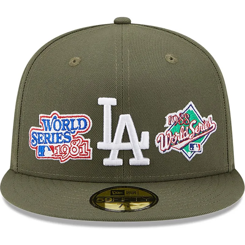 cappelli-piatta-verde-regolato-59fifty-world-series-dei-los-angeles-dodgers-mlb-di-new-era cappelli-piatta-verde-regolato-59fifty-world-series-dei-los-angeles-dodgers-mlb-di-new-era