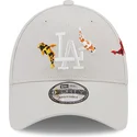 cappelli-curva-beige-cinghia-regolabile-9forty-koi-fish-dei-los-angeles-dodgers-mlb-di-new-era
