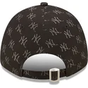 cappellino-curvo-nero-regolabile-9forty-monogram-di-new-york-yankees-mlb-di-new-era