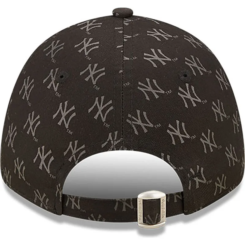 cappellino-curvo-nero-regolabile-9forty-monogram-di-new-york-yankees-mlb-di-new-era