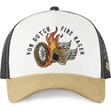 cappellino-trucker-beige-nero-e-marrone-fire-racer-fir-di-von-dutch