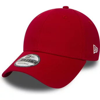 Cappellino visiera curva rosso regolabile 9FORTY Basic Flag di New Era