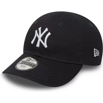 Cappellino visiera curva blu regolabile per bambino 9FORTY Essential di New York Yankees MLB di New Era