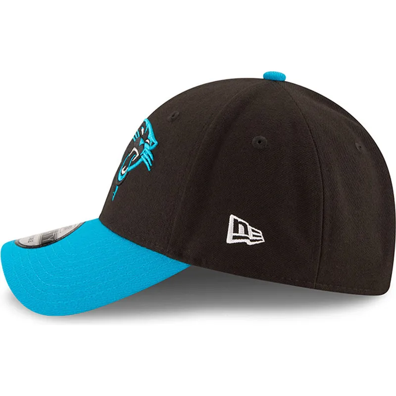 cappellino-curvo-nero-e-blu-regolabile-9forty-the-league-di-carolina-panthers-nfl-di-new-era