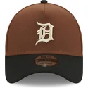 cappellino-curvo-marrone-e-nero-snapback-9forty-a-frame-harvest-dei-detroit-tigers-mlb-di-new-era