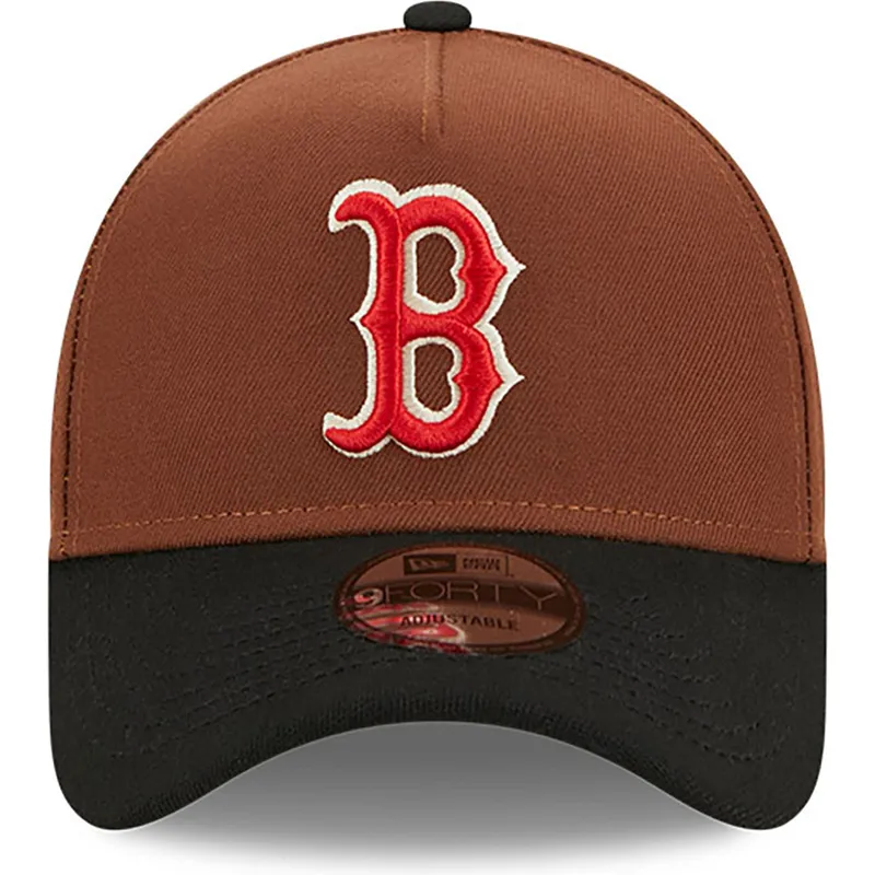 cappelli-curva-marrone-snapback-9forty-a-frame-harvest-dei-boston-red-sox-mlb-di-new-era